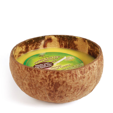Island Soap and Candle Works - Mango Coconut Guava Large Coconut Bowl Candle