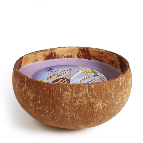 Island Soap and Candle Works - Pikake Jasmine Large Coconut Bowl Candle