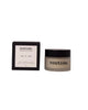 A jar of routine. So & So natural deodorant next to its black packaging box on a light gray background.