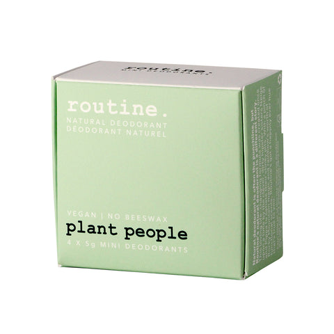 Routine Natural Deodorant Cream- Plant People Minis Kit (4 Scents)