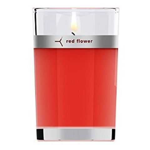 Red Flower - Italian Blood Orange Petal Topped Candle 6 oz