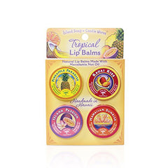 Island Soap and Candle Works - 4 Pack Natural Lip Balm Tins - Lilly's Bathcarry