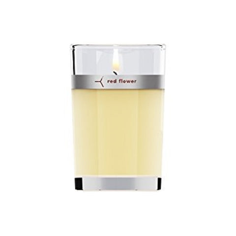 Red Flower - Spanish Gardenia Petal Topped Candle 6 oz