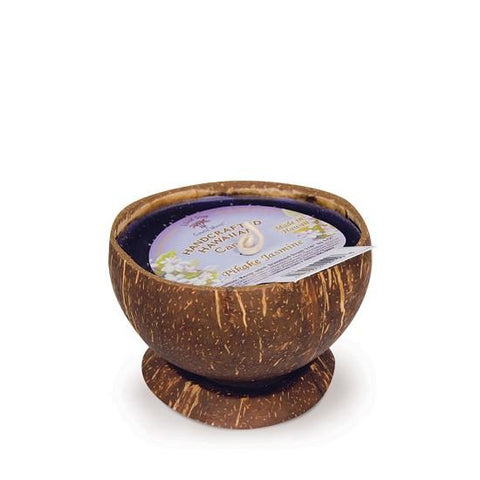 Island Soap and Candle Works - Pikake Jasmine Scented Coconut Shell Candle