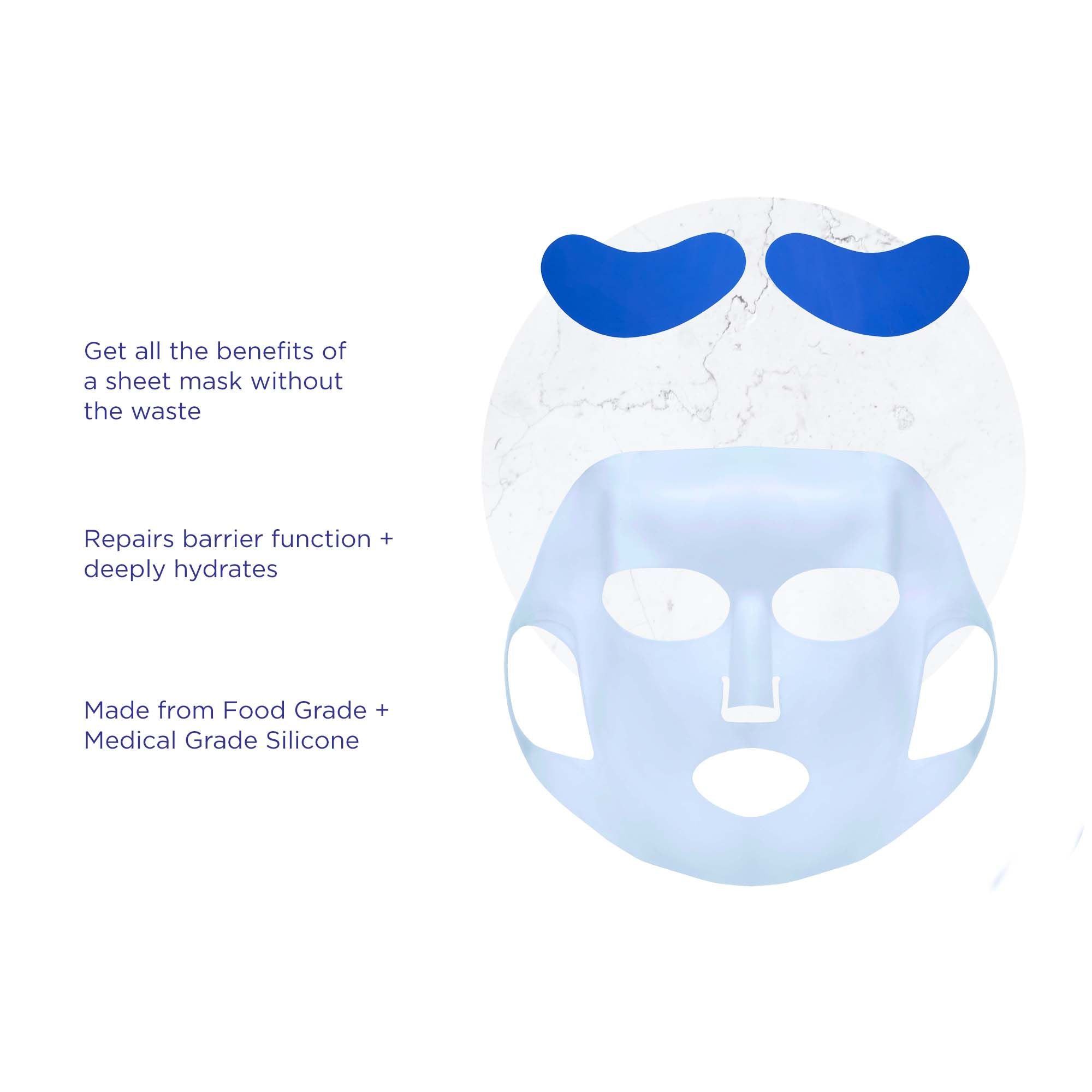 Province Apothecary - Reusable Silicone Sheet Mask Set for Face + Eyes ...