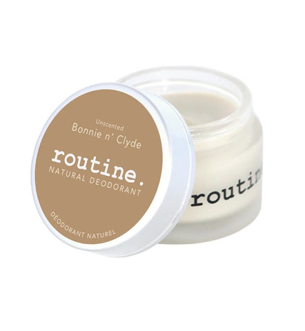 Routine Natural Deodorant Cream - Bonnie n Clyde (Unscented)
