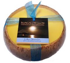 Bubble Shack Hawaii - Bungalow Glow Lilikoi Shave Ice Coconut Shell Soy Candle