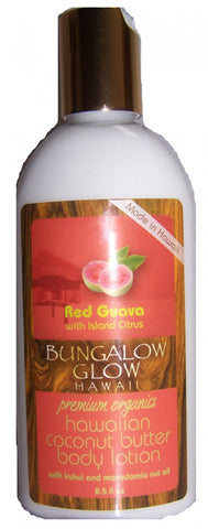 Bubble Shack Hawaii - Bungalow Glow Coconut Butter Body Lotion Red Guava